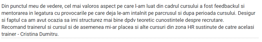Feedback Alina