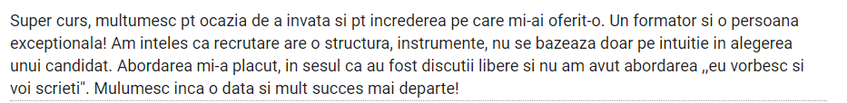 Feedback Irina