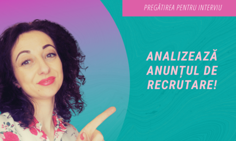 Analizează anunțul de recrutare